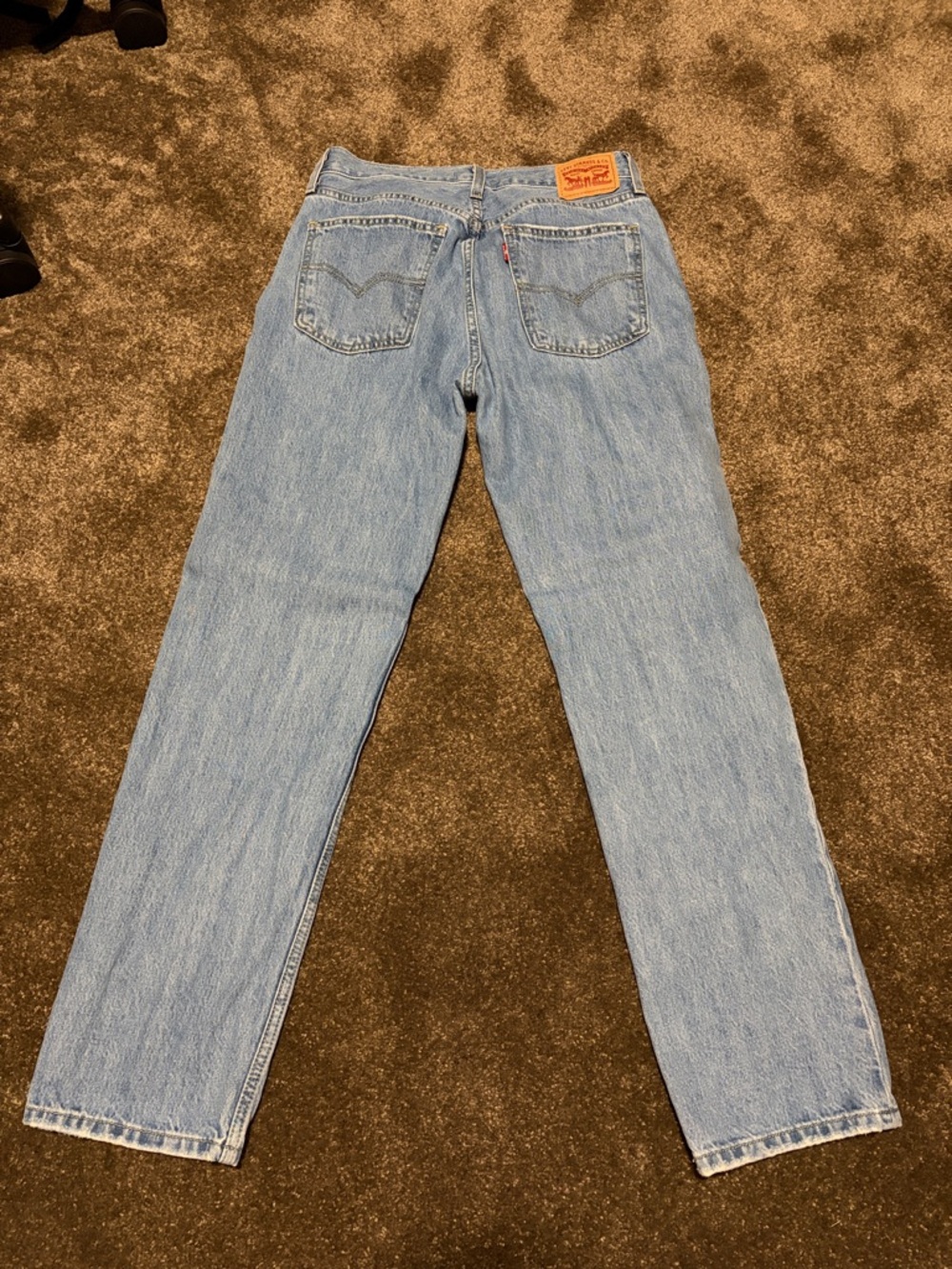 Levi's Light Wash Blue Straight Leg Jeans